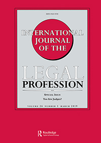 Cover image for International Journal of the Legal Profession, Volume 26, Issue 1, 2019