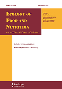Cover image for Ecology of Food and Nutrition, Volume 58, Issue 6, 2019