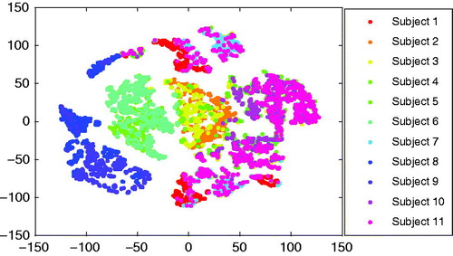 Figure 5. Visualization of high-dimensional features from subjects by t-SNE.