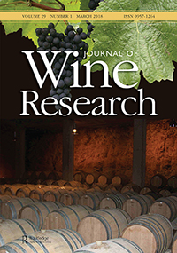 Cover image for Journal of Wine Research, Volume 29, Issue 1, 2018