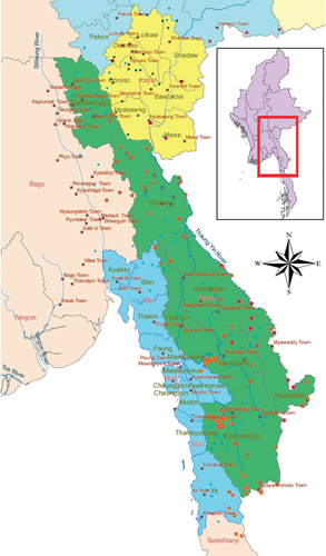 Fig. 2 Study area of ethnic townships.