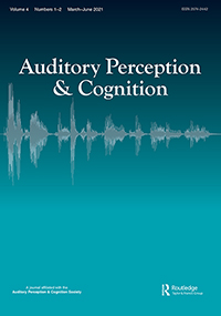 Cover image for Auditory Perception & Cognition, Volume 4, Issue 1-2, 2021