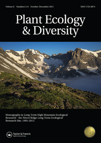 Cover image for Plant Ecology & Diversity, Volume 8, Issue 5-6, 2015