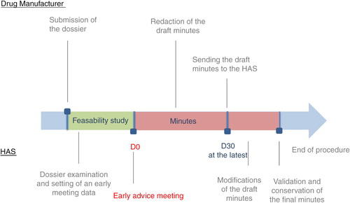 Fig. 4. Steps of the early advice meeting.