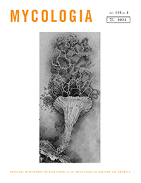 Cover image for Mycologia, Volume 116, Issue 3, 2024