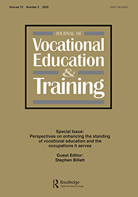 Cover image for Journal of Vocational Education & Training, Volume 72, Issue 2, 2020