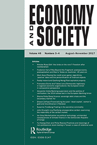 Cover image for Economy and Society, Volume 46, Issue 3-4, 2017