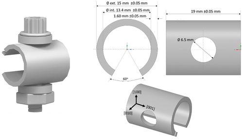 Figure 1. Dimensions of the C-ring specimen.