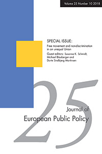 Cover image for Journal of European Public Policy, Volume 25, Issue 10, 2018