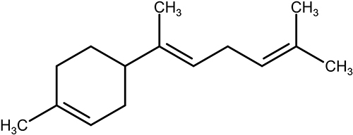 Figure 6 Z-γ-bisabolene from the essential oil of Galinsoga parviflora (Asteraceae) with insecticidal activity.Citation59
