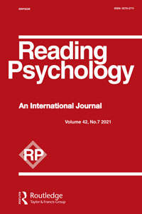 Cover image for Reading Psychology, Volume 42, Issue 7, 2021