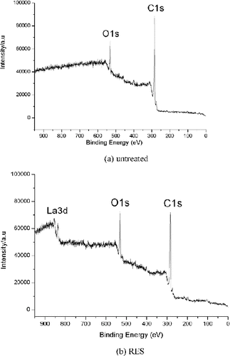 Figure 5. Wide-scan photoelectron spectra of CNT.