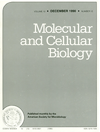 Cover image for Molecular and Cellular Biology, Volume 10, Issue 12, 1990