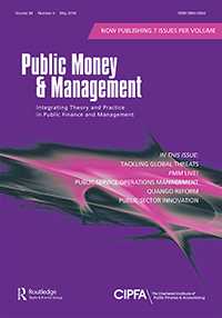 Cover image for Public Money & Management, Volume 36, Issue 4, 2016