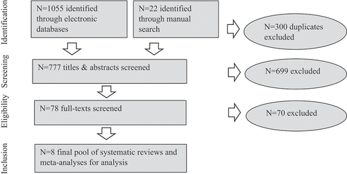 Figure 1. Summary of the systematic meta-review process.
