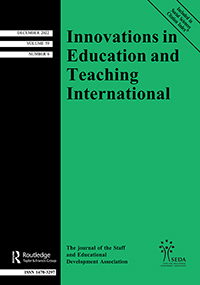 Cover image for Innovations in Education and Teaching International, Volume 59, Issue 6, 2022