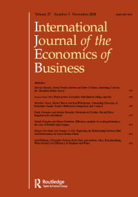 Cover image for International Journal of the Economics of Business, Volume 27, Issue 3, 2020