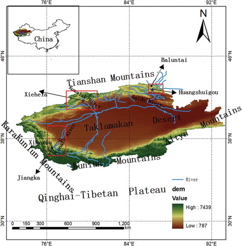 Figure 1. Location of the study area, the stars represent the sampling stations.