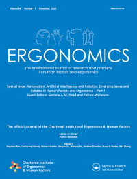 Cover image for Ergonomics, Volume 66, Issue 11, 2023