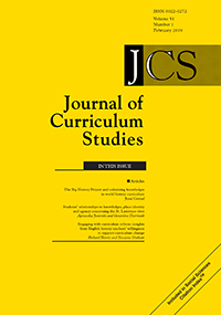 Cover image for Journal of Curriculum Studies, Volume 51, Issue 1, 2019