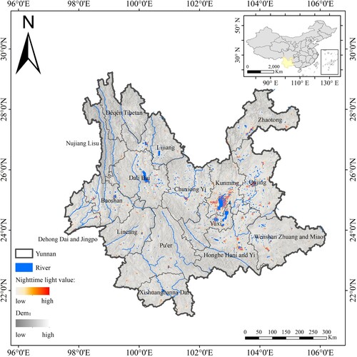 Figure 1. Geographical location of Yunnan Province, China.