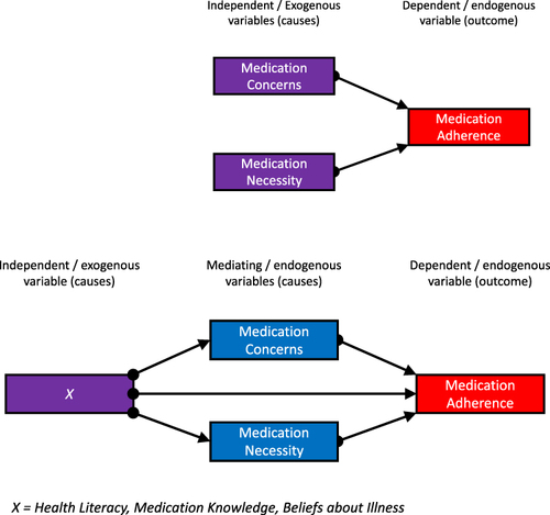 Figure 1 Hypothesized causal models for path analysis in this study.