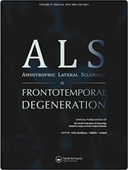 Cover image for Amyotrophic Lateral Sclerosis and Frontotemporal Degeneration, Volume 19, Issue 5-6, 2018