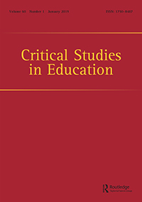 Cover image for Critical Studies in Education, Volume 60, Issue 1, 2019