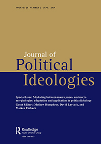 Cover image for Journal of Political Ideologies, Volume 24, Issue 2, 2019