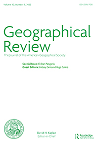 Cover image for Geographical Review, Volume 112, Issue 5, 2022