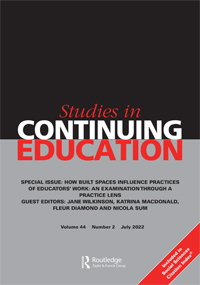 Cover image for Studies in Continuing Education, Volume 44, Issue 2, 2022