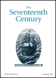 Cover image for The Seventeenth Century, Volume 10, Issue 1, 1995