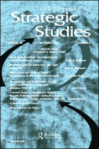 Cover image for Journal of Strategic Studies, Volume 20, Issue 1, 1997