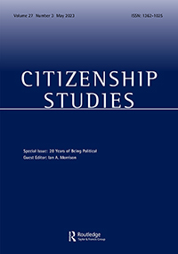 Cover image for Citizenship Studies, Volume 27, Issue 3, 2023