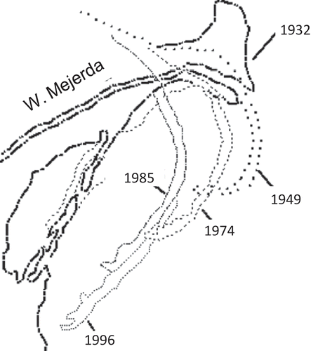 Fig. 5 Progress of the Mejerda delta. After Oueslati et al. (2006).