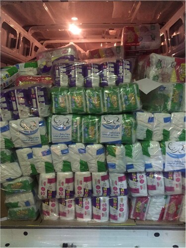 Figure 1. Babycare products distributed in Syria (Source: Screenshot of babycare Facebook made by the author & included in the case file).