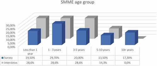 Figure 3. SMME distribution by age.