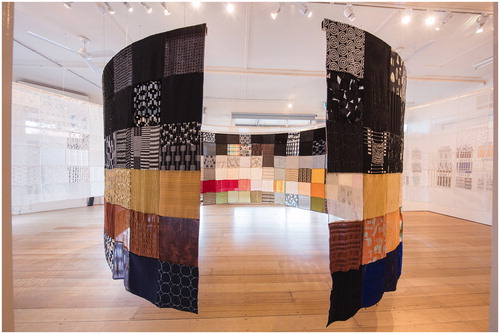 Figure 4 Installation view of Melbourne, Do You NUNO? by Reiko Sudo at the Australian Tapestry Workshop, Melbourne (October 6 – November 6, 2015). Image courtesy of the Australian Tapestry Workshop. Photo credit: John Goldings AM.