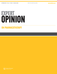 Cover image for Expert Opinion on Pharmacotherapy, Volume 22, Issue 13, 2021