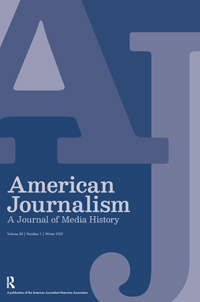 Cover image for American Journalism, Volume 38, Issue 1, 2021