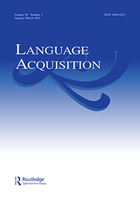 Cover image for Language Acquisition, Volume 30, Issue 1, 2023