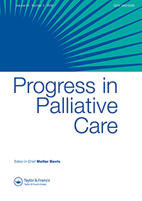 Cover image for Progress in Palliative Care, Volume 24, Issue 5, 2016