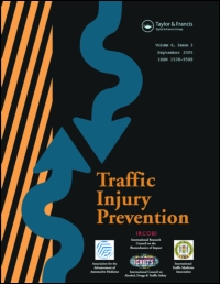 Cover image for Traffic Injury Prevention, Volume 16, Issue 3, 2015