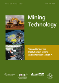 Cover image for Mining Technology, Volume 126, Issue 4, 2017