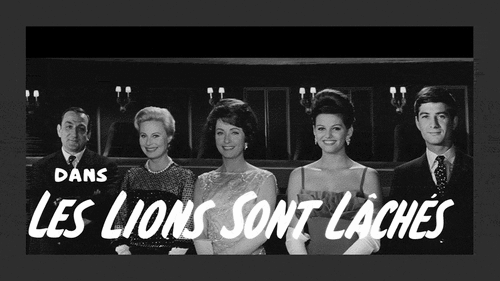 Figure 1. The omnibus film and its accumulation of stars. From left to right: Lino Ventura, Michèle Morgan, Danielle Darrieux, Claudia Cardinale and Jean-Claude Brialy in Les Lions sont lâchés.