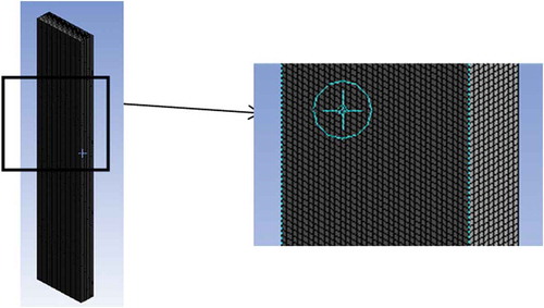 Figure 3. Hexahedral grid generation in the fluidized bed dryer