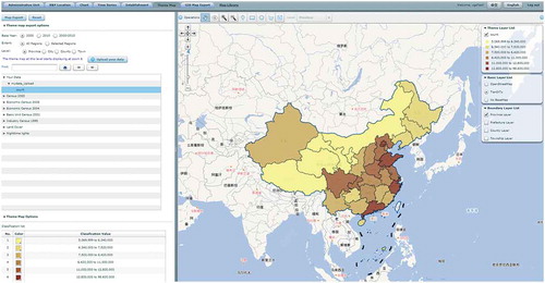 Figure 3. Thematic maps of the search term “金融”(finance) in the Baidu search engine.