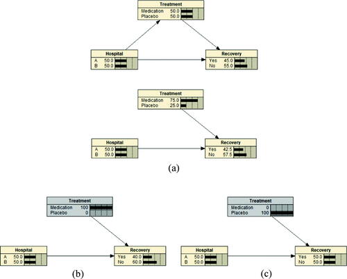 Fig. 9 Example 3 built in Netica.