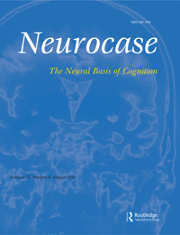 Cover image for Neurocase, Volume 22, Issue 4, 2016