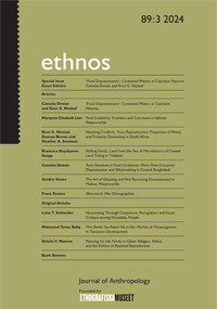 Cover image for Ethnos, Volume 89, Issue 3, 2024